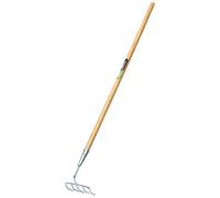 Draper Rake Long-Handled Narrow Steel 09985 Silver One Size