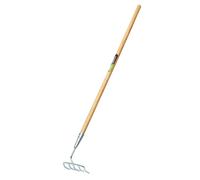 Draper 09985 Long Handled Steel Narrow Rake, Silver, One Size