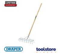 Draper 09994 Long Handled Steel Harrow Rake/Scarifier Galv.
