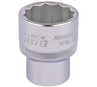 Draper 24476 Elora Bi-Hexagon Socket, 1/2" Square Drive, 1" AF, Blue