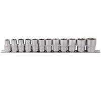 Draper 1/2" 12 Piece Square Drive Metric Socket Set | Micrometre Reversible Han