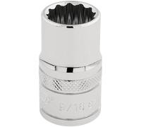 Draper 33609 12 Point Socket, 1/2" Square Drive, 9/16" AF