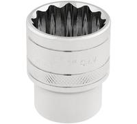 Draper Socket Hi-Torq Bi-Hexagon (12-Point) 1/2in Drive 1in Imperial Polished Chrome
