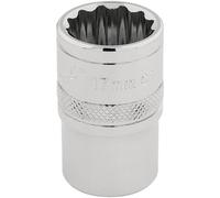 Draper Hi-Torq 12 Point Socket, 1/2" Sq. Dr., 17mm 33167