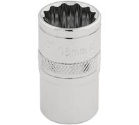 Draper 33160 1/2" Square Drive 12 Point Socket, 16mm Size , Blue