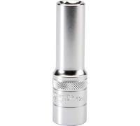Draper 1/2" Drive Satin Finish Deep Hexagon Socket Metric 1/2" 12mm