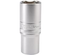 Draper 1/2" Drive Satin Finish Deep Hexagon Socket Metric