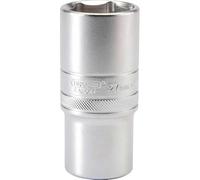 Draper 1/2" Drive Satin Finish Deep Hexagon Socket Metric 27mm