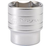Draper 16638 Imperial Socket 1/2-Inch Square Drive Micro Satin Chrome 1.3/16-Inch