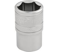 Draper 1/2" Drive Satin Finish Hexagon Socket Metric 1/2" 17mm