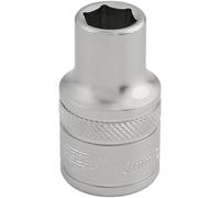 Draper Socket 1/2" Drive Satin Finish 6-Point Hexagon Metric 10mm