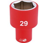 Draper 1/2" Drive VDE Fully Insulated Hexagon Socket Metric 1/2" 29mm