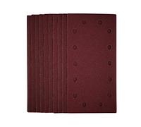 Draper 1/2 Sanding Sheets with Hook and Loop, 115 x 230mm, 80 Grit (Pack of 10)