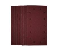Draper 1/2 Sanding Sheets with Hook and Loop, 115 x 230mm, 80 Grit (Pack of 10)