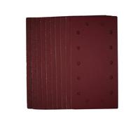Draper 1/2 Sanding Sheets with Hook and Loop, 115 x 230mm, Assorted Grit (Pack of 10)