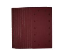 Draper 1/2 Sanding Sheets With Hook And Loop, 115 X 230mm, Assorted Grit (Pack Of 10) 55866
