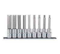 Draper 9 Piece 1/2" Drive Long Hexagon Socket Bit Set 1/2" 100mm