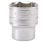 Draper 16633 1/2-Inch Square Drive Micro Satin Chrome Imperial Socket, 15/16-Inch Size