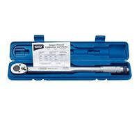 Draper 1/2" Square Drive Ratchet Torque Wrench | Micrometre Reversible Hand Tool | 30Nm-210Nm Mechanics Car Tools | Professional Blow Mould Storage
