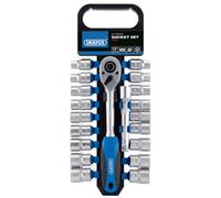 Draper 1/2in Drive 20 Piece Combined Metric & SAE Standard Socket Set 16376