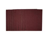 Draper 1/4 Aluminium Oxide Sanding Sheets 115mm x 150mm 40 Grit 10 Pieces