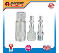 Draper 1-4" BSP Air Line Coupling Set (3 Piece) 81295