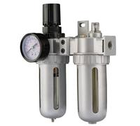 Draper Combined Filter/Regulator/Lubricator Unit 70824, 1/4" BSP, Silver, One Size