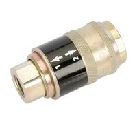 Draper 1/4" BSP Female Parallel Safeflow Air Line Coupling For Power Tools