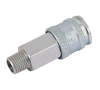 Draper 54404 1/4in Bsp Parallel Euro Coupling Male Thread (Sold Loose) each