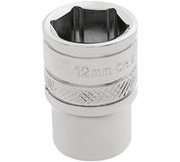 Draper 1/4" Drive Polished Finish Hexagon Socket Metric 1/4" 12mm