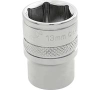 Draper 1/4" Drive Polished Finish Hexagon Socket Metric 1/4" 13mm