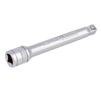 Draper 1/4" Drive Satin Chrome Wobble Socket Extension Bar 1/4" 75mm