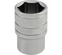 Draper 1/4" Drive Satin Finish Hexagon Socket Metric 1/4" 12mm
