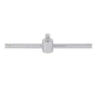 Draper 16785 1/4-Inch Square Drive Polished Chrome Sliding T Bar , Blue
