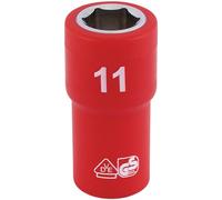 Draper 1/4" Drive VDE Fully Insulated Hexagon Socket Metric 1/4" 11mm