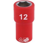Draper 1/4" Drive VDE Fully Insulated Hexagon Socket Metric 1/4" 12mm