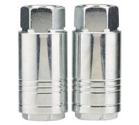 Draper 1/4" Female Steel Quick Coupling Fitting For Power Tools Silver 2-Pack