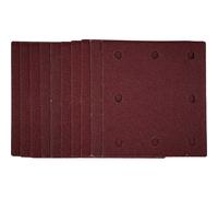 Draper 1/4 Sanding Sheets with Hook and Loop, 115 x 105mm, 80 Grit (Pack of 10)