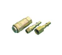 DRAPER 1/4" PCL BSP Air Line Coupling Set 3 Piece Stock No: 37844