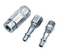 Draper 1/4" P SP Air Line Coupling Set 3 Piece 37844