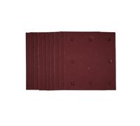 Draper 1/4 Sanding Sheets with Hook and Loop, 115 x 105mm, 120 Grit (Pack of 10)