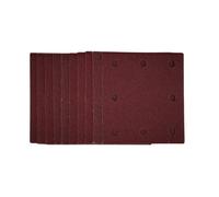 Draper 1/4 Sanding Sheets With Hook And Loop, 115 X 105mm, 80 Grit (Pack Of 10) 52390