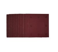 Draper 1/4 Sanding Sheets With Hook And Loop, 115 X 105mm, Assorted Grit (Pack Of 10) 54347