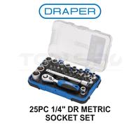 DRAPER 1/4" Sq. Dr. Metric Socket Set (25 Piece) [16354]