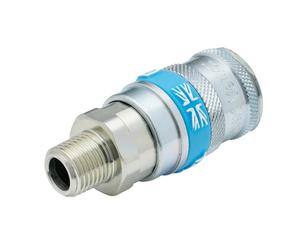 Draper 1/4in Bsp Taper Male Thread Vertex Air Coupling 51402