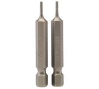 Draper 1.5mm 1/4" Hex. Hexagonal Insert Bit 50mm Long X 2 64243