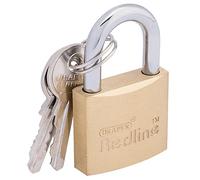 Draper 1 x 68021 30mm Brass Cylinder Padlock 30 mm