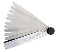 Draper 10 Blade Feeler Gauge Metric Set | 0.05 to 0.80 mm | 100mm Length | Plated Steel Case | 36169