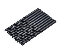 Draper 10 pcs Black HSS Drill Bit, 4.0mm x 75mm - 08823 - for Metal, Wood and Plastic