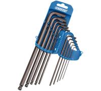 Draper 33723 Extra Long Imperial Hex. And Ball End Hex. Key Set (10 Piece) per set